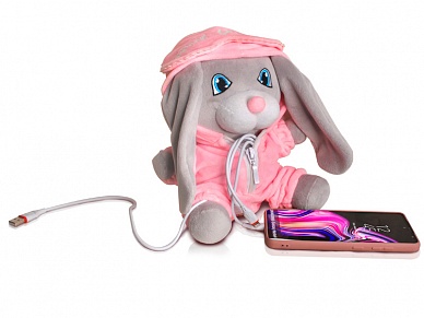 Купить Держатель  с зарядкой  для  смартфона/гаджета Кролик Роуз