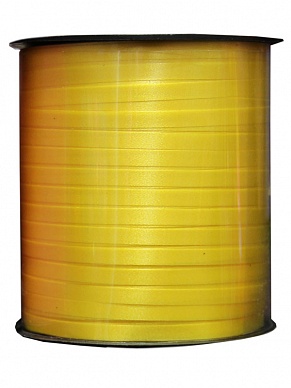 Купить Лента на катушке 0,5 см х 250 м желтая