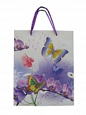 Купить Пакет подарочный Орхидея с бабочками 23*18*8см